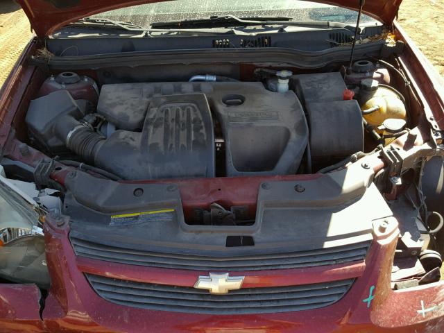 1G1AT58H797234197 - 2009 CHEVROLET COBALT LT MAROON photo 7