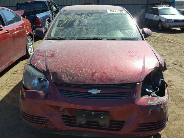 1G1AT58H797234197 - 2009 CHEVROLET COBALT LT MAROON photo 9