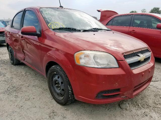 KL1TD5DE4AB099570 - 2010 CHEVROLET AVEO LS RED photo 1