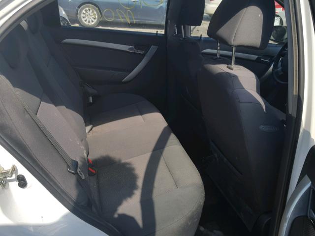 KL1TD5DE5BB194978 - 2011 CHEVROLET AVEO LS WHITE photo 6