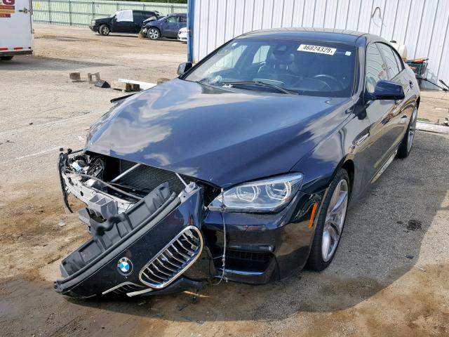 WBA6B8C59FD453509 - 2015 BMW 640 XI GRA BLUE photo 2