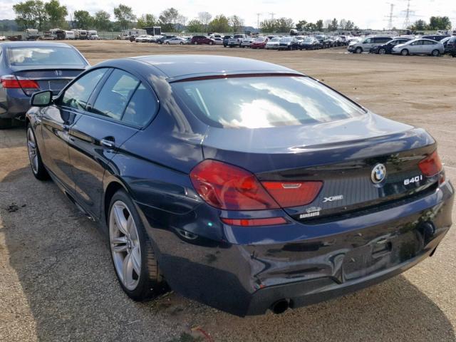WBA6B8C59FD453509 - 2015 BMW 640 XI GRA BLUE photo 3