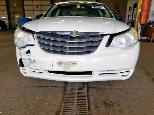 1C3LC46K78N242971 - 2008 CHRYSLER SEBRING LX WHITE photo 9