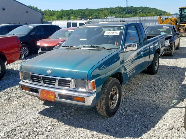 1N6HD16S7SC322784 - 1995 NISSAN TRUCK KING GREEN photo 2