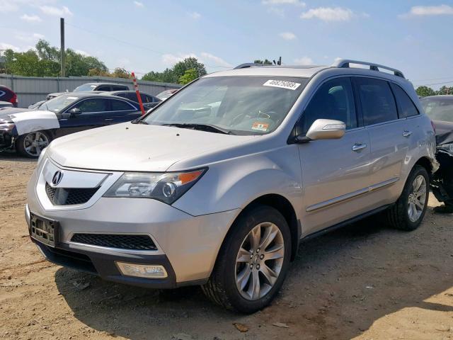 2HNYD2H52BH531776 - 2011 ACURA MDX ADVANC SILVER photo 2