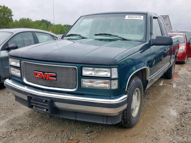 2GTEC19R0T1530286 - 1996 GMC SIERRA C15 GREEN photo 2