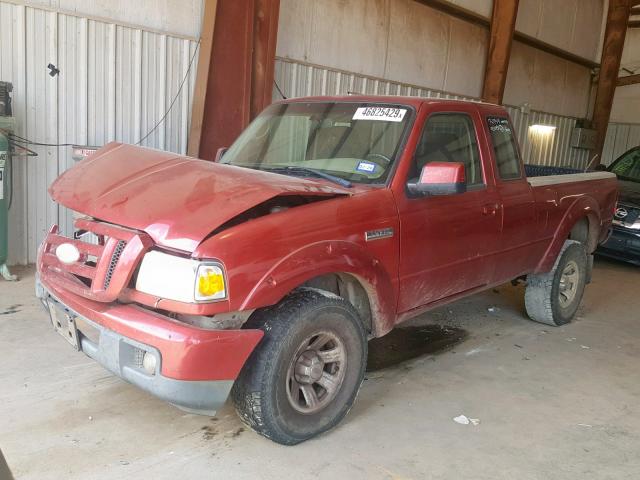 1FTYR14U87PA07498 - 2007 FORD RANGER SUP RED photo 2