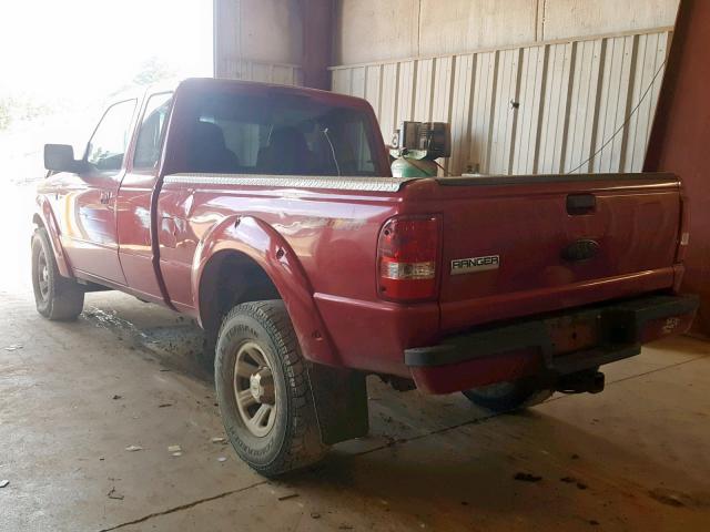 1FTYR14U87PA07498 - 2007 FORD RANGER SUP RED photo 3