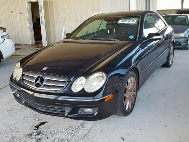 WDBTJ56H87F228547 - 2007 MERCEDES-BENZ CLK 350 BLACK photo 2