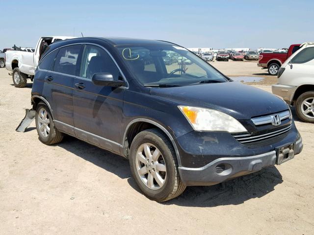 JHLRE38717C031698 - 2007 HONDA CR-V EXL BLACK photo 1