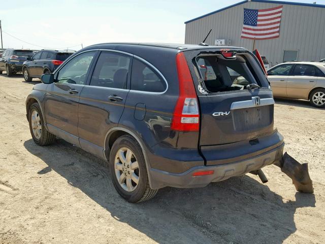 JHLRE38717C031698 - 2007 HONDA CR-V EXL BLACK photo 3