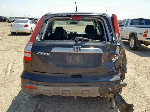 JHLRE38717C031698 - 2007 HONDA CR-V EXL BLACK photo 9