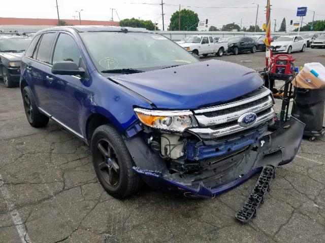 2FMDK3GC5DBA52141 - 2013 FORD EDGE SE BLUE photo 1