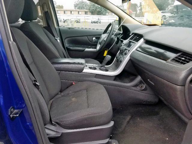 2FMDK3GC5DBA52141 - 2013 FORD EDGE SE BLUE photo 5