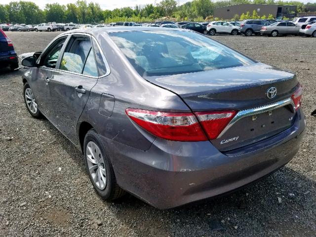4T4BF1FK4FR445043 - 2015 TOYOTA CAMRY LE CHARCOAL photo 3