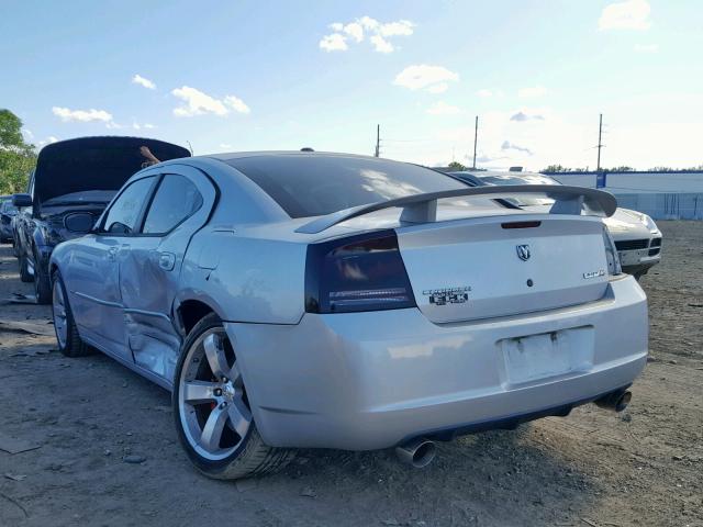 2B3KA73W87H873775 - 2007 DODGE CHARGER SR SILVER photo 3