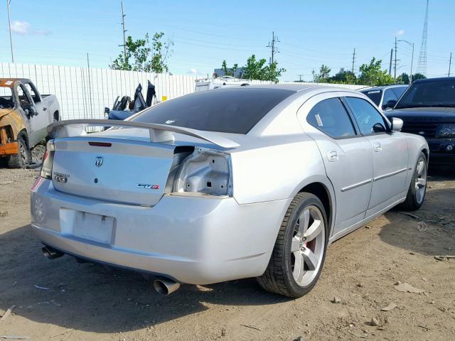 2B3KA73W87H873775 - 2007 DODGE CHARGER SR SILVER photo 4