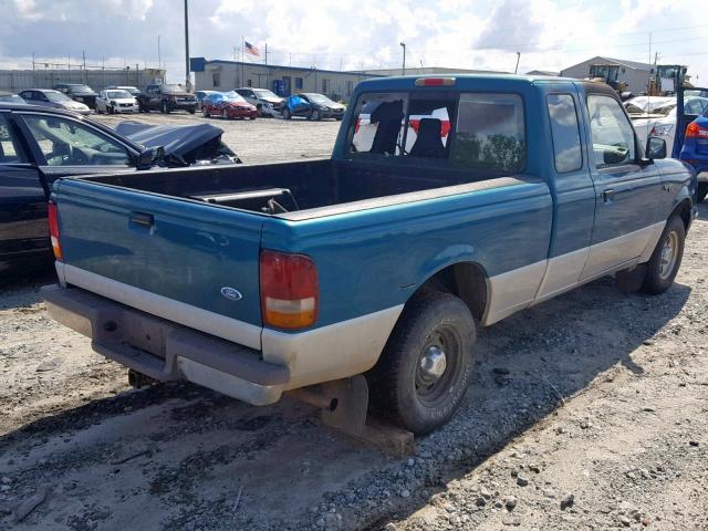 1FTCR14U2VPA82141 - 1997 FORD RANGER SUP GREEN photo 4