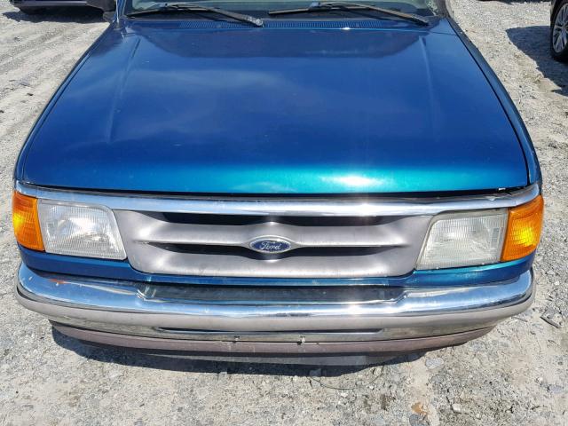 1FTCR14U2VPA82141 - 1997 FORD RANGER SUP GREEN photo 7