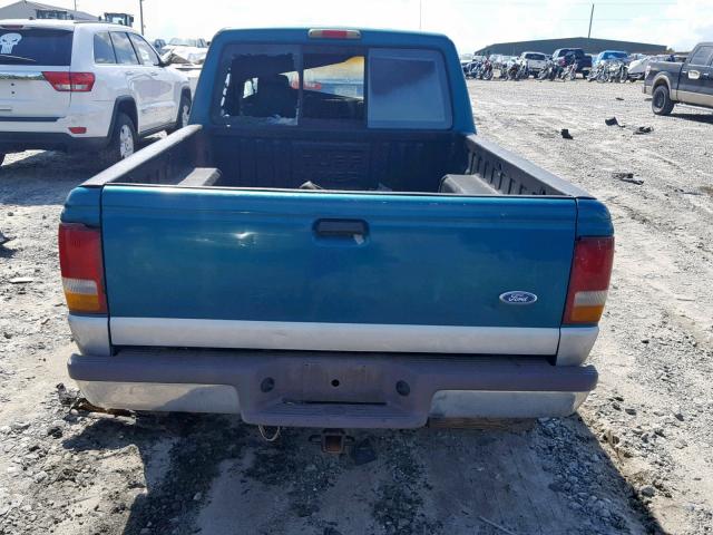 1FTCR14U2VPA82141 - 1997 FORD RANGER SUP GREEN photo 9