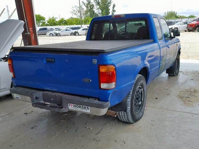 1FTYR14C2WTA14718 - 1998 FORD RANGER SUP BLUE photo 4