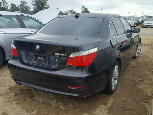 WBANV1C50AC157156 - 2010 BMW 528 XI BLACK photo 4