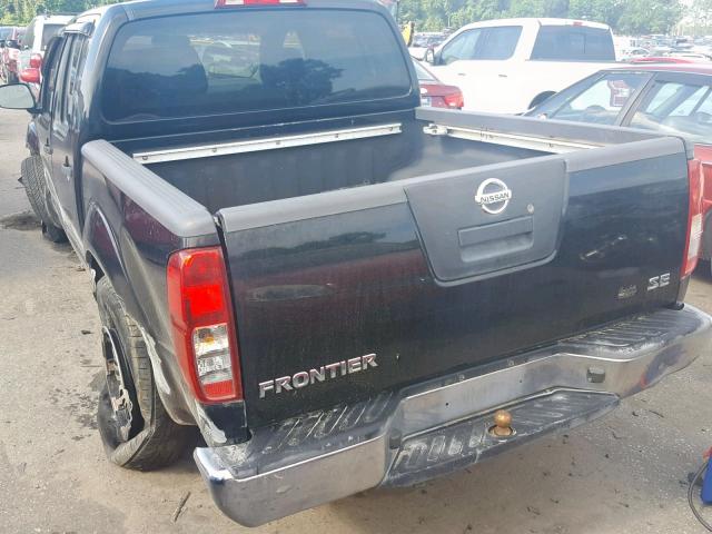 1N6AD07U27C423265 - 2007 NISSAN FRONTIER C BLACK photo 3