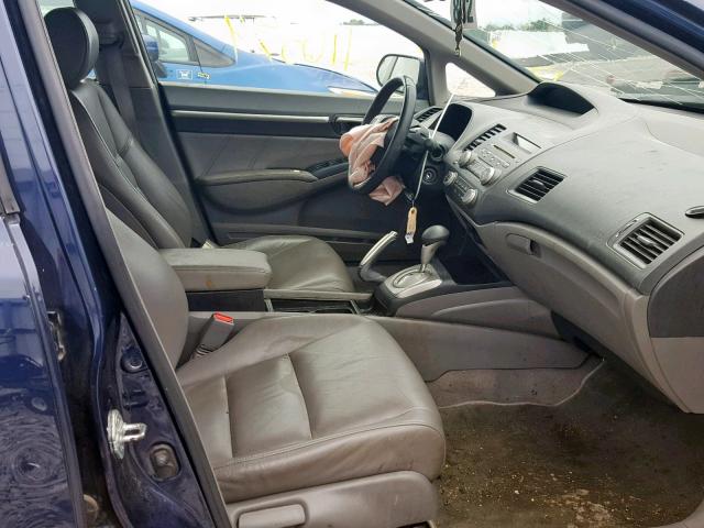 19XFA16919E014450 - 2009 HONDA CIVIC EXL 蓝色 照片 5