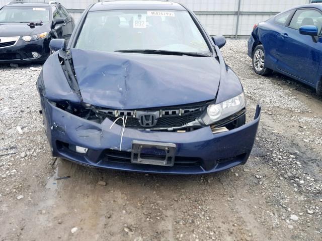 19XFA16919E014450 - 2009 HONDA CIVIC EXL 蓝色 照片 9
