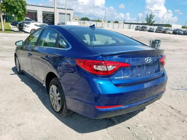 5NPE24AA9HH526933 - 2017 HYUNDAI SONATA ECO BLUE photo 3