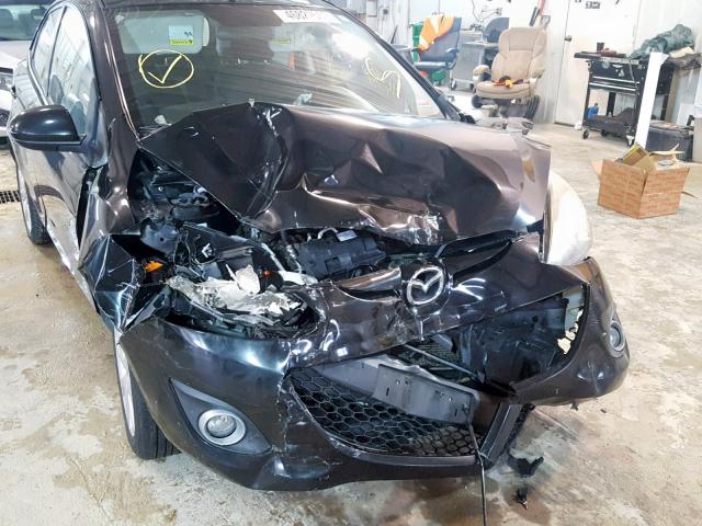 JM1DE1LY6D0161159 - 2013 MAZDA MAZDA2 BLACK photo 9