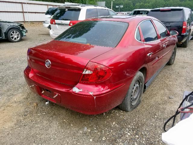 2G4WC582971223054 - 2007 BUICK LACROSSE C MAROON photo 4