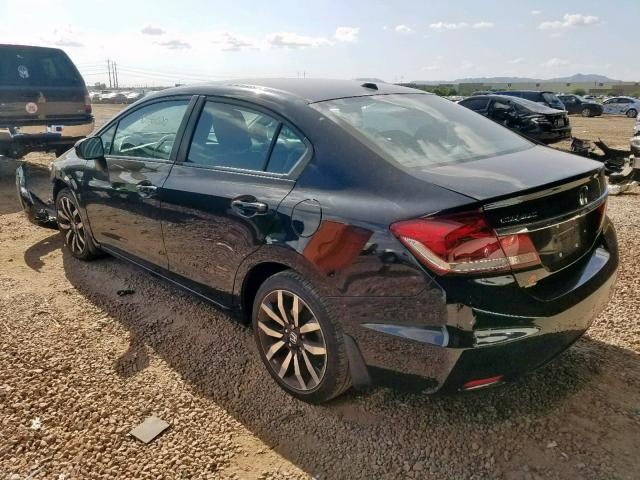 19XFB2F99EE064543 - 2014 HONDA CIVIC EXL 黑色 照片 3