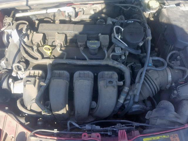 1FAHP3J24CL435905 - 2012 FORD FOCUS TITA RED photo 9