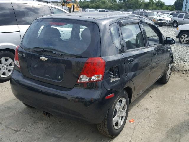 KL1TD66636B677676 - 2006 CHEVROLET AVEO BASE Qara foto 4
