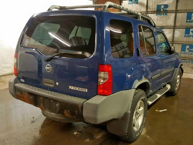 5N1ED28Y94C635346 - 2004 NISSAN XTERRA XE BLUE photo 4