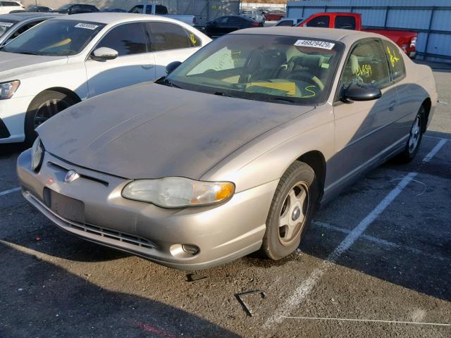 2G1WW12E139332720 - 2003 CHEVROLET MONTE CARL თაფლისფერი ფოტო 2