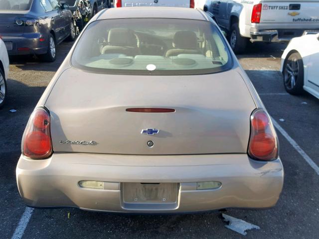 2G1WW12E139332720 - 2003 CHEVROLET MONTE CARL თაფლისფერი ფოტო 9