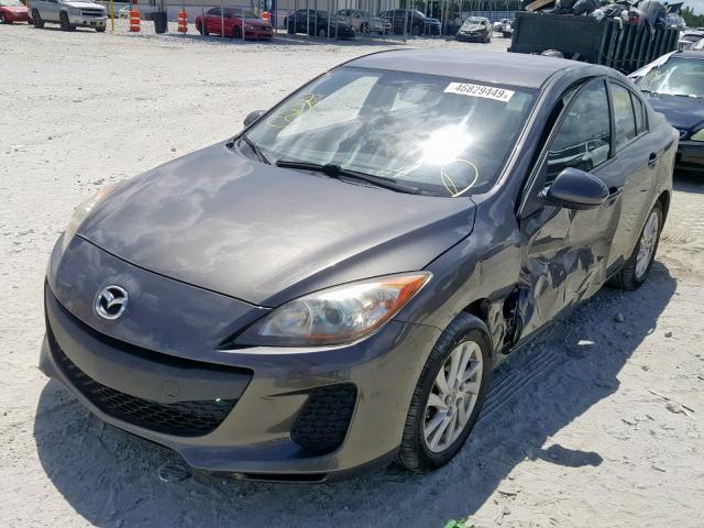 JM1BL1V7XC1699258 - 2012 MAZDA 3 I GRAY photo 2