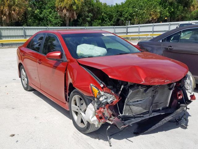 4T1BF1FK6CU636520 - 2012 TOYOTA CAMRY BASE RED photo 1