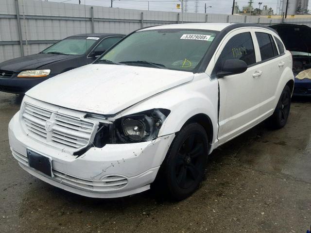 1B3CB4HA2AD534480 - 2010 DODGE CALIBER SX WHITE photo 2