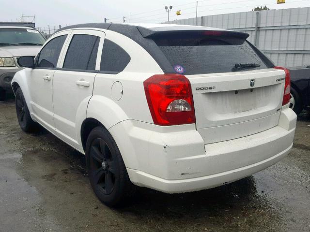 1B3CB4HA2AD534480 - 2010 DODGE CALIBER SX WHITE photo 3