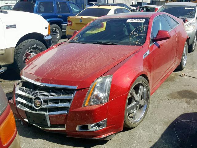 1G6DK1ED9B0113142 - 2011 CADILLAC CTS PERFOR RED photo 2