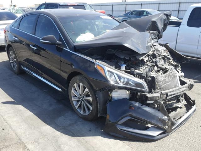 5NPE34AF4HH542062 - 2017 HYUNDAI SONATA SPO BLACK photo 1