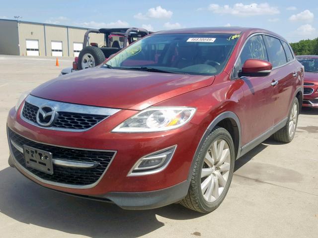 JM3TB2MA4A0205092 - 2010 MAZDA CX-9 RED photo 2