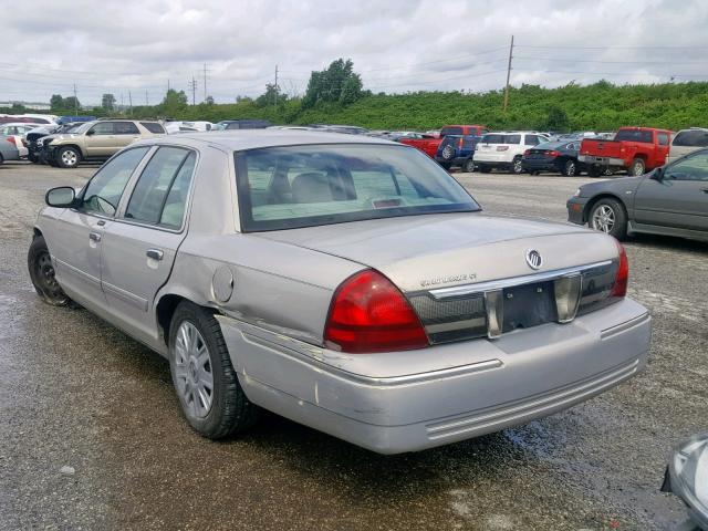 2MEFM74V08X641366 - 2008 MERCURY GRAND MARQ TAN photo 3