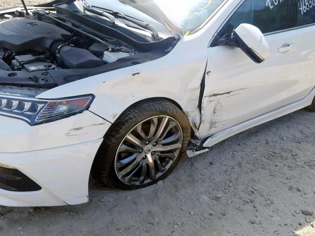 19UUB2F53FA004462 - 2015 ACURA TLX TECH WHITE photo 9