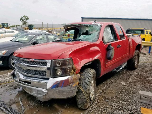 1GCRCSE02CZ197014 - 2012 CHEVROLET SILVERADO RED photo 2