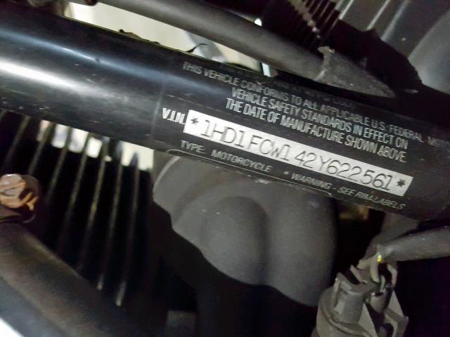 1HD1FCW142Y622561 - 2002 HARLEY-DAVIDSON FLHTCUI BLACK photo 10