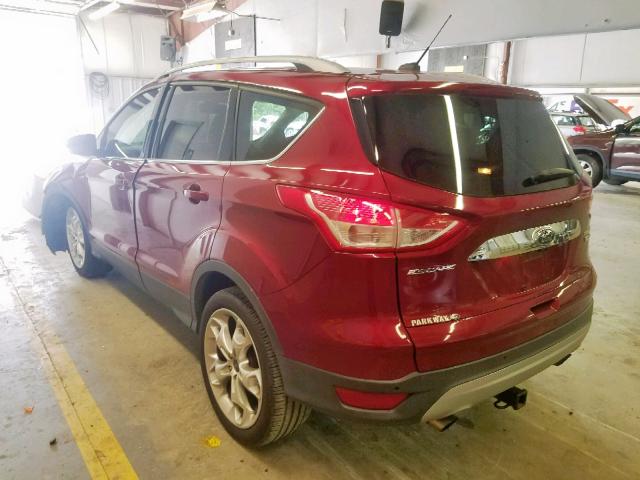 1FMCU0JX6EUB12035 - 2014 FORD ESCAPE TIT RED photo 3